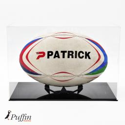 Rugby Ball Display Case (Landscape) - Colour Base