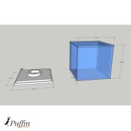 Golf Ball Display Case - Grass Effect Base