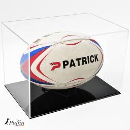 Rugby Ball Display Case (Landscape) - Colour Base