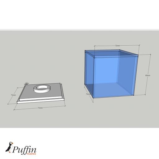 Golf Ball Display Case - Colour Base