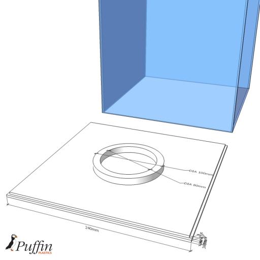 Football Display Case - White Base