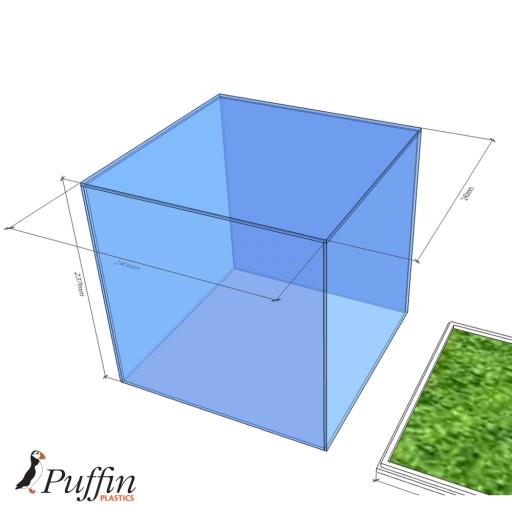 Football Display Case - 10MM White Grass Effect Base