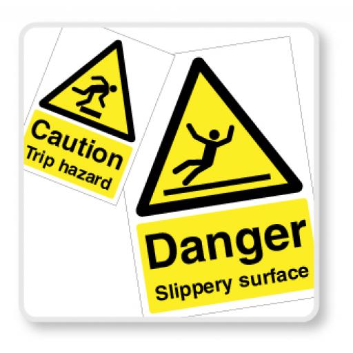 Slips, Trips & Fall Signs