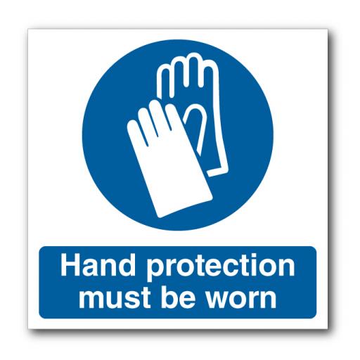 Hand Protection Must Be Worn Sign