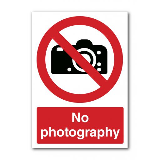 No Photography Sign