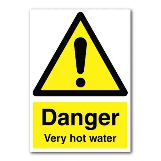 Danger Very Hot Water Sign