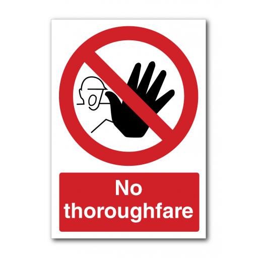 No Thoroughfare Sign