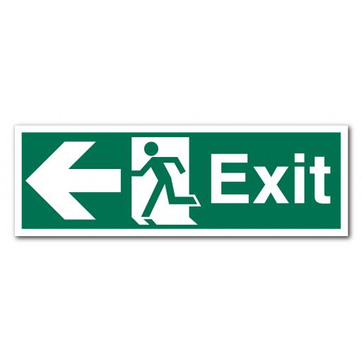 Exit Left Sign