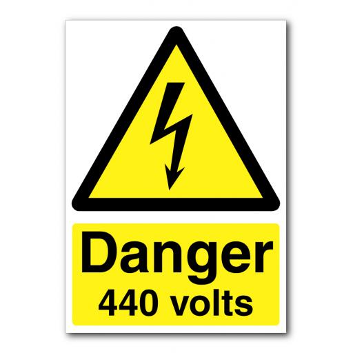 Danger 440 Volts Sign