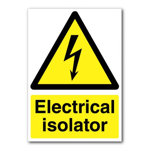 Electrical Isolator Sign