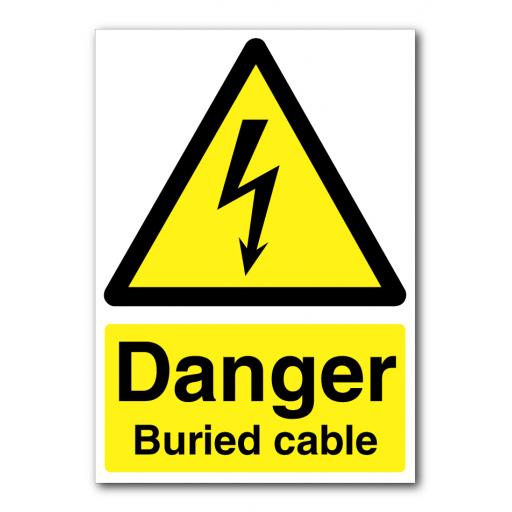 Danger Buried Cable Sign