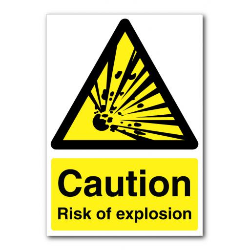 Caution Risk Of Explosion Sign