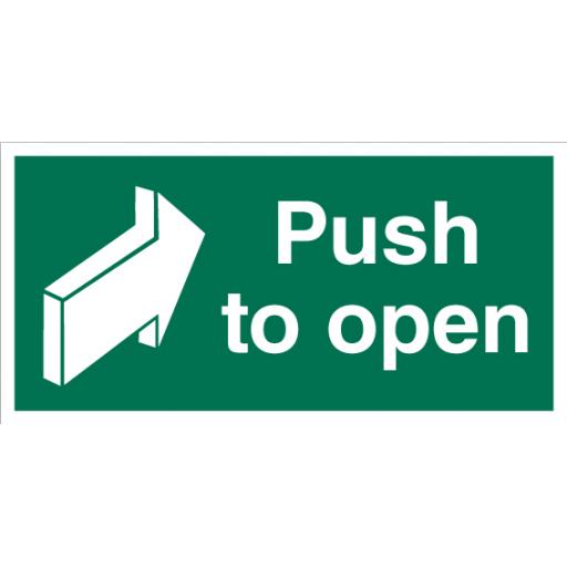 Push To Open Sign