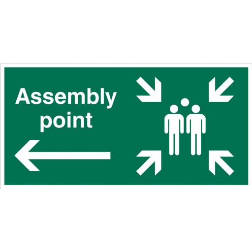 Assembly Point (Left) Sign