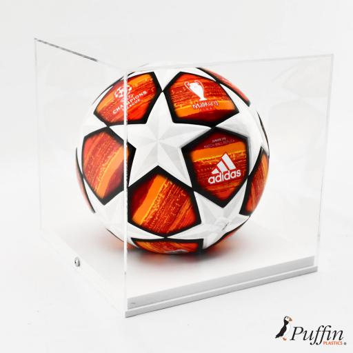 Football Display Case - Foamex Raised Base