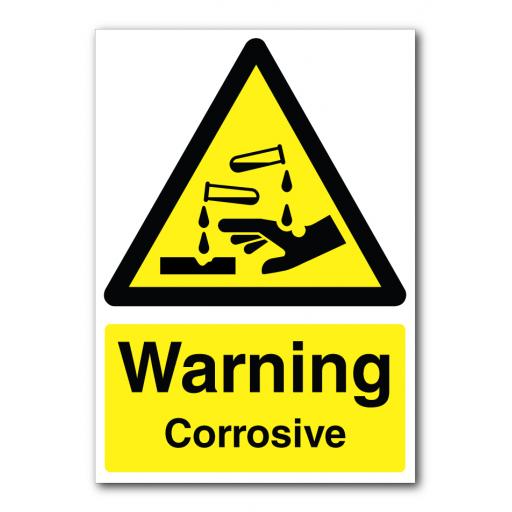 Warning Corrosive Sign