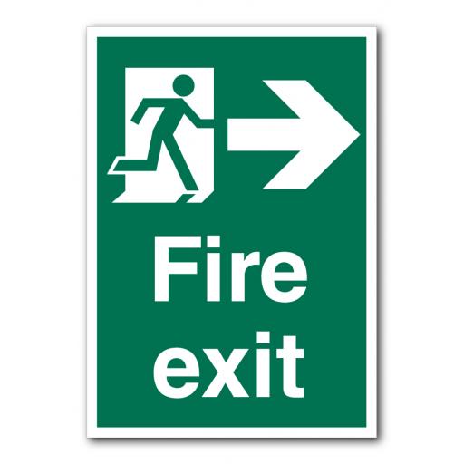 Fire Exit (Right) Sign