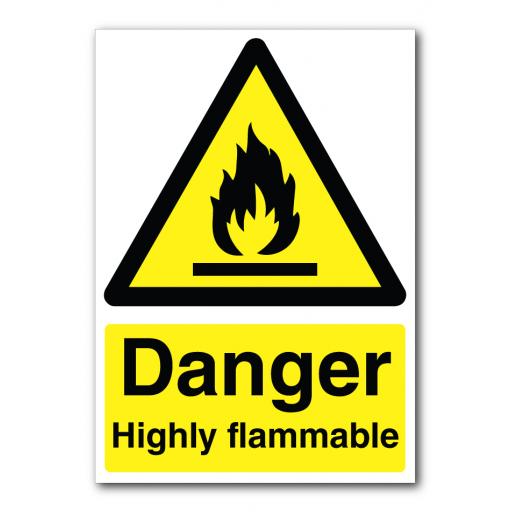 Danger Highly Flammable Sign