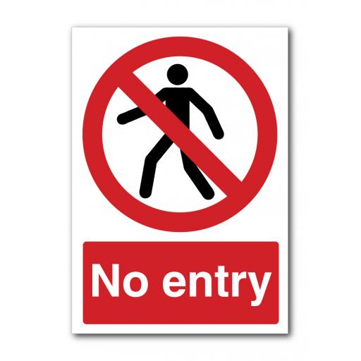 No Entry - Symbol with Person Sign