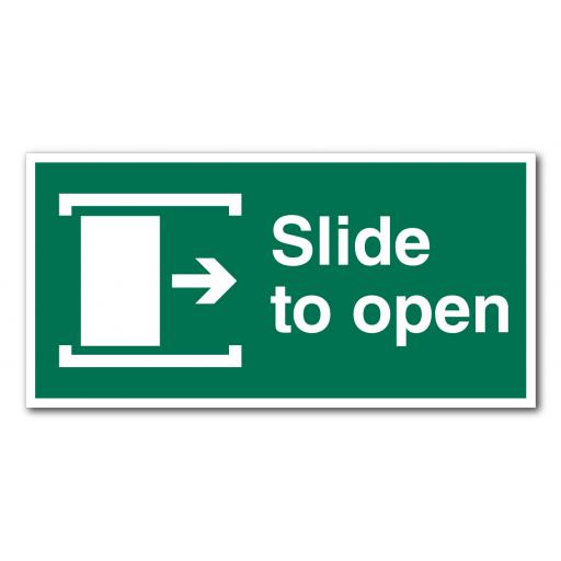 Slide To Open (Right) Sign