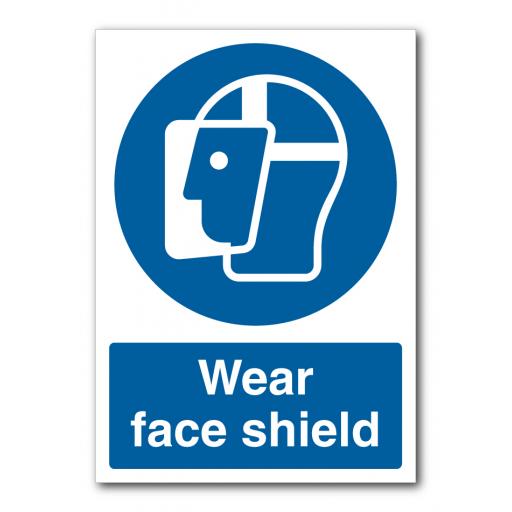 Wear Face Shield Sign