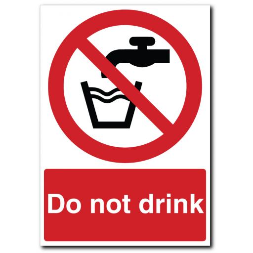 Do Not Drink Sign