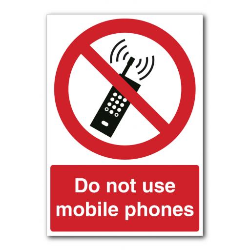 Do Not Use Mobile Phones Sign