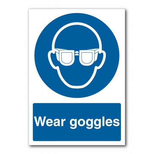 Wear Goggles Sign