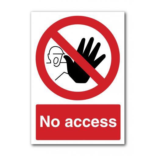 No Access Sign