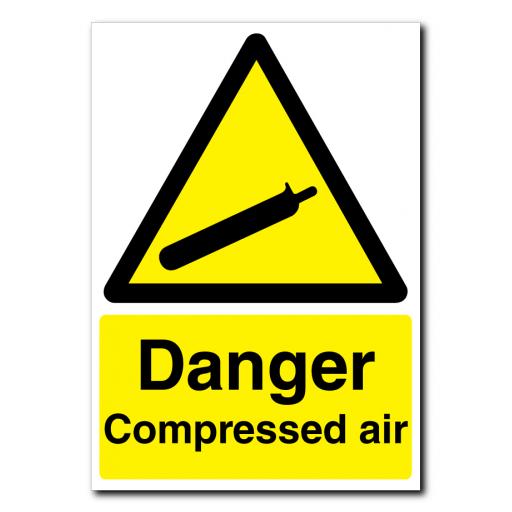 Danger Compressed Air Sign