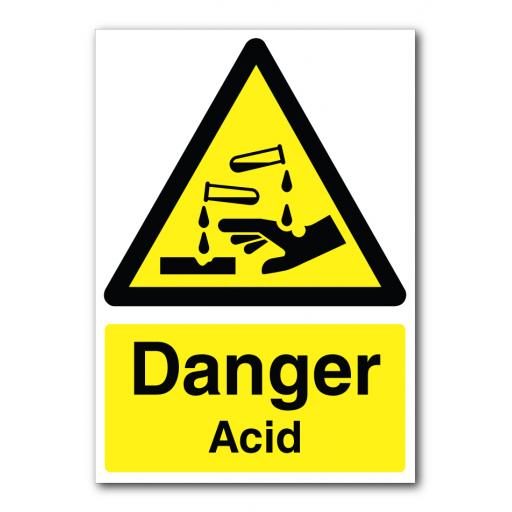 Danger Acid Sign