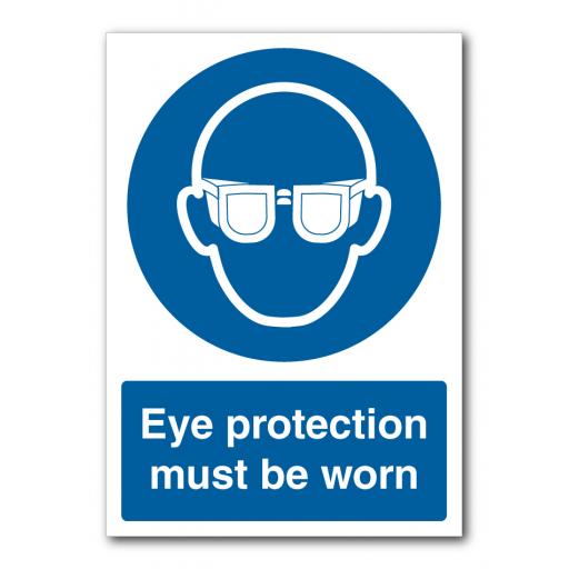 Eye Protection Must Be Worn Sign