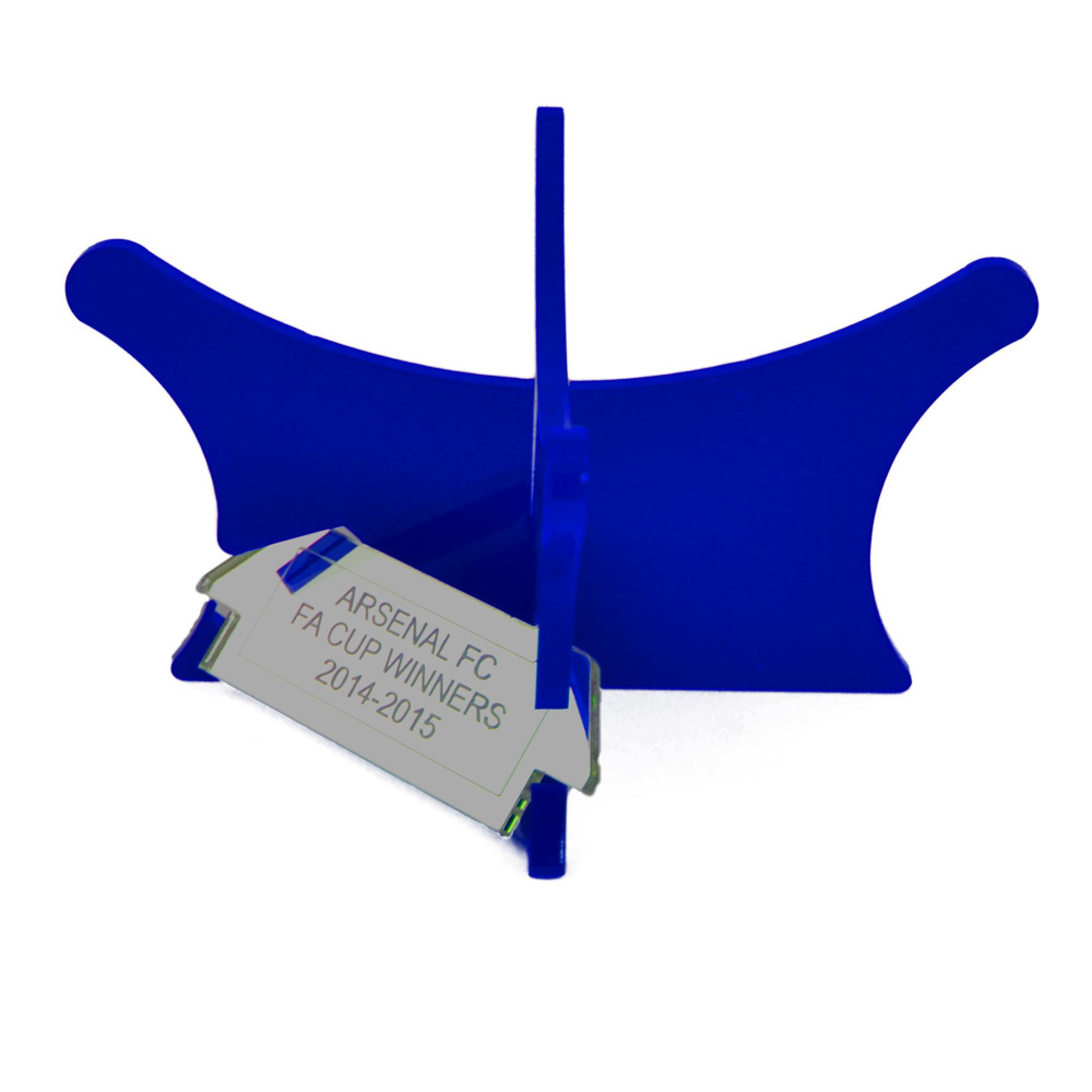 Football Display Riser Plinth - Colour - with Inscription | Puffin Plastics