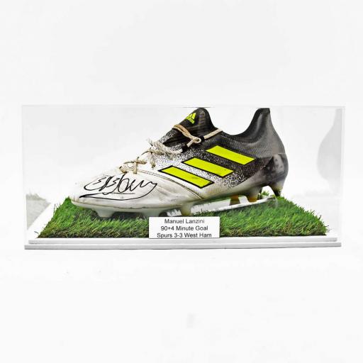 Football Boot Display Case (Double) - With Grass Effect Base