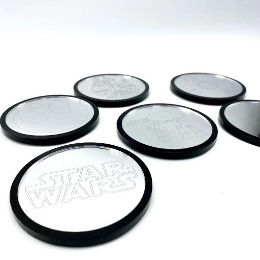 Star Wars Mirror Coasters - 6 Pack