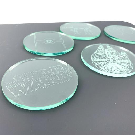 Star Wars Glass Effect Coasters - 6 Pack