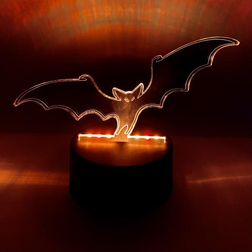 Halloween Bat LED Mirror Light