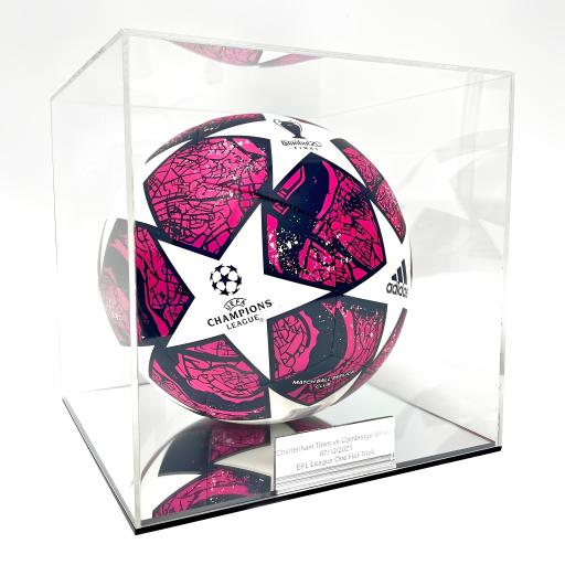 Football Display Case - Mirror Base