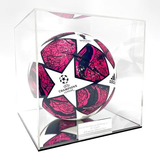 Football Display Case - Mirror Base