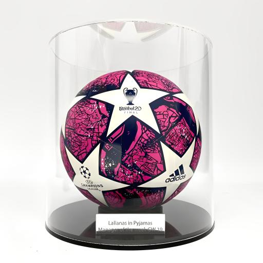 Cylindrical Football Display Case