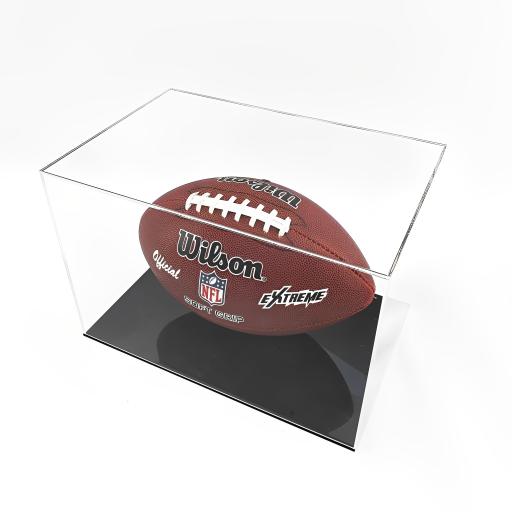 American Football Display Case - With Mirror Backing